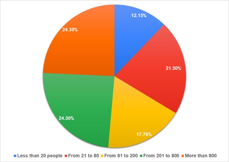 Figure 3. The number of employees in a company.